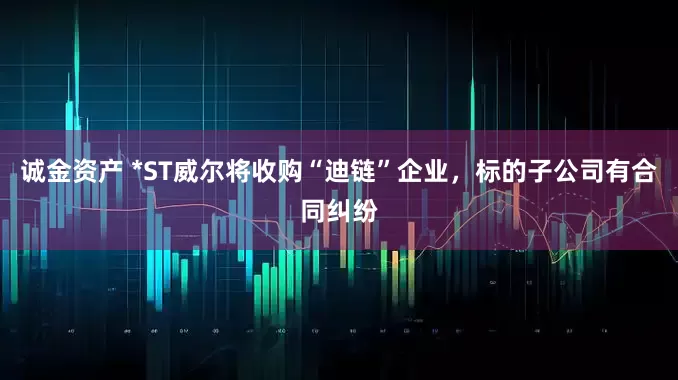 诚金资产 *ST威尔将收购“迪链”企业，标的子公司有合同纠纷